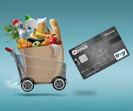 Market ve gıda harcamalarına&nbsp;<strong>200 TL bonus!</strong>