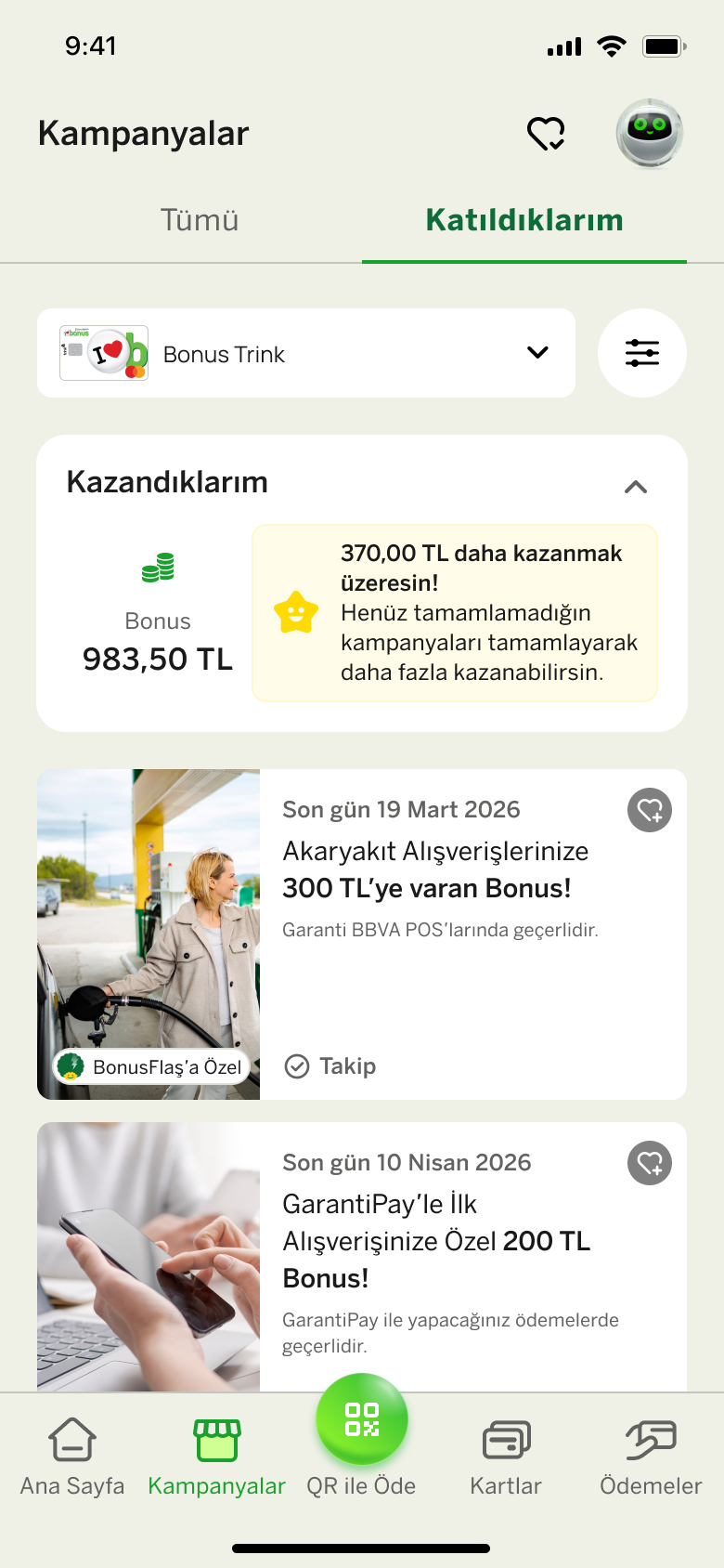 BonusFlaş - Kampanya Katıldıklarım