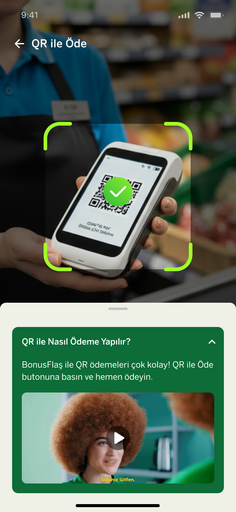 BonusFlaş - QR ile Ödeme