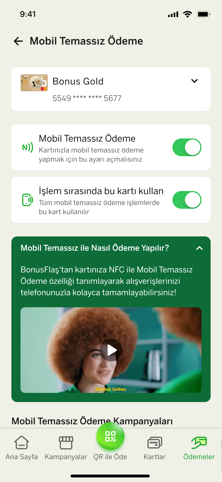 BonusFlaş - NFC Ödeme