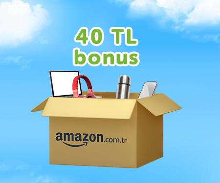 Amazon.com.tr’de 40 TL bonus fırsatı!