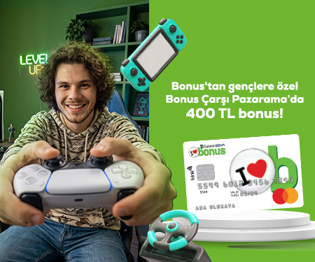 Bonus'tan gençlere özel Bonus Çarşı Pazarama'da 400 TL bonus!