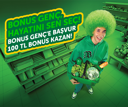 Bonus Genç'e başvur 100 TL bonus kazan!