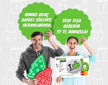 Yeniyılda eğlence mekanlarndaki harcamana 17TL Bonus
