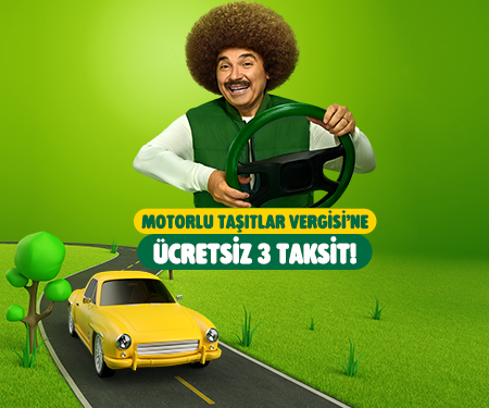 Motorlu Taşıtlar Vergisi'ne ücretsiz 3 Taksit!