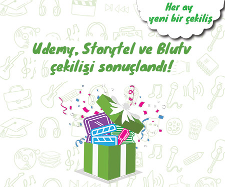 Mayıs ayı Bonus Genç Blutv, Udemy ve Storytel Hediye Çekilişi Sonuçlandı!