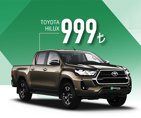 Enterprıse'da Toyota Hılux günlük 999 TL'den kiralama fırsatı!