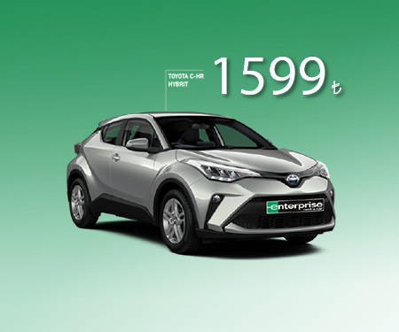 Enterprıse'da Toyota C-HR hybrıd otomatik 1.599 TL'den <br>kiralama fırsatı!