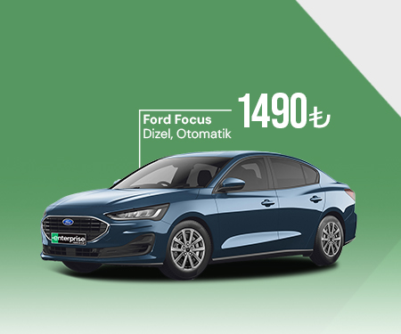 Enterprıse'da Ford Focus dizel otomatik 1.490 TL'den kiralama!