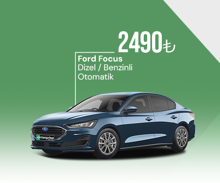 Enterprıse'da Ford Focus Dizel / Benzinli Otomatik 2.490 TL'den kiralama!