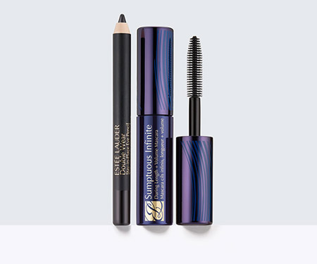 www.esteelauder.com.tr de %25 İNDİRİM &100 TL DEĞERİNDEKİ MINI SUMPTOUS INFINITE MASKARA VE DOUBLE WEAR EYE PENCIL BLACK HEDİYE