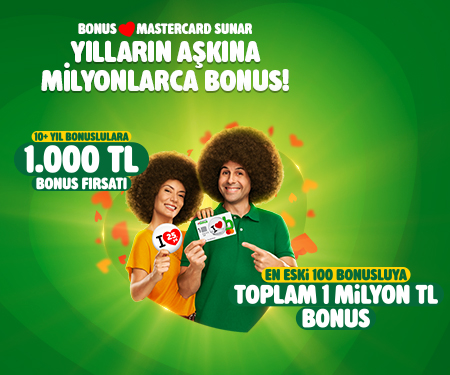 Bonus'un 25. yılına özel giyim, aksesuar, kozmetik ve ayakkabı alışverişinize 1.000 TL bonus!