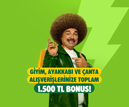Giyim, ayakkabı ve çantaalışverişlerinize toplam 1.500 TL bonus!