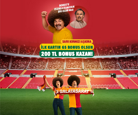 İlk kartın GS Bonus olsun, <br>200 TL bonus kazan!