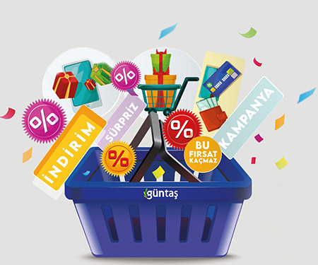 Güntaş AVM’de 100 TL ve üzeri alışverişlerinize %10 Güntaş bonus!