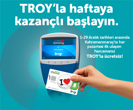 Garanti BBVA TROY logolu temassız kartlarla yapılan ilk ulaşım ödemesi ücretsiz!