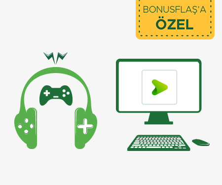 Dijital oyun ve müzik platformlarında harcadığınız <br> kadar bonus!
