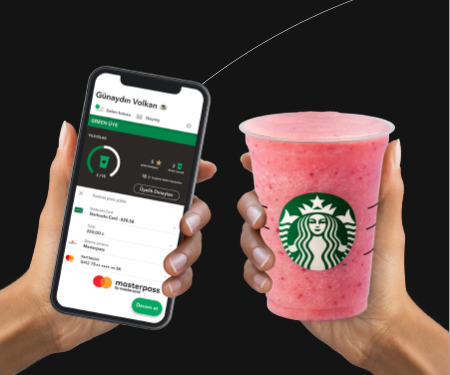 Mastercard logolu Garanti BBVA kartları ile Starbucks'ta yapacağınız 250 TL ve üzeri yüklemelerde 5 yıldız hediye!