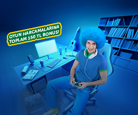 Bonus Genç'le, oyun harcamalarından toplam 150 TL bonus kazan!