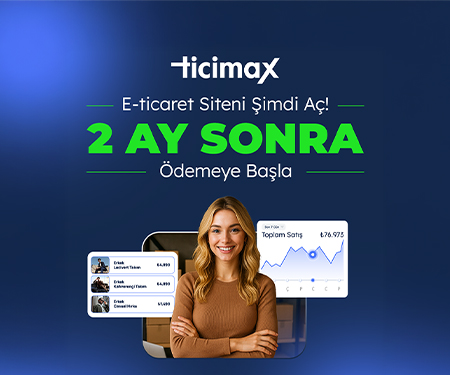 Tıcımax ile e-ticaret siteni şimdi kur, 60 gün sonra taksitte ödemeye başla!