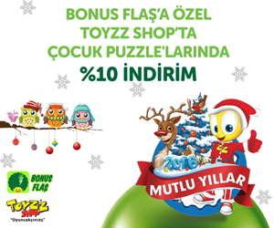 Toyzzshop’ta Bonus’a özel 8 Taksit! Bonus Flaş’a özel Çocuk Puzzle'larında %10 indirim 