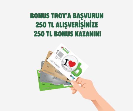 Bonus Troy'a başvur, 250 TL bonus kazan!